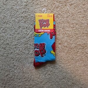 Blue and Red Crew Socks
